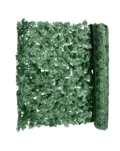 Artificial leaf fence, Giardino Verde, Ivy Leave, 150x300 cm, 2300 gr, 2592 leaves, green color