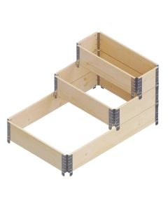 Kuti druri per mbjelljen e bimeve me 3 nivele: 120×80 / 80×60 / 60×40 cm.