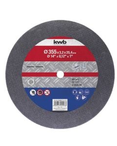 Disk preres per sharre bango metali, KWB, 355 x 25.4 x 2.8 mm
