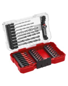 M-CASE 33-pc. Impact Bit Set with Masonry Drill Bits