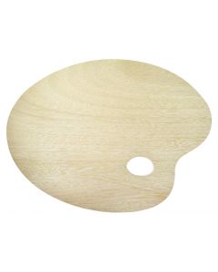 Wood oval palette