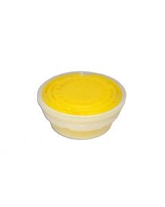 Plastic tapes, per container, 5-10 lt, yellow-white