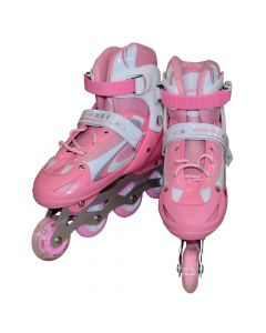 Inline Skates with 4 weels roze, Nr 39-42