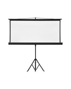 Ekran projektori 150x150cm (këmbalec me tre këmbë)