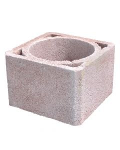 Bllok për oxhak, beton, tullë, 35x35x23 cm