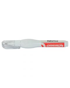 Liquid correction pen, For Office, plastic, 10 ml, red and white, 1 piece