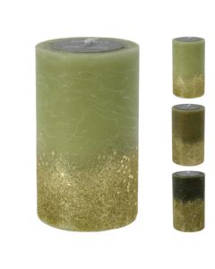 Qiri dekorativ me motive Christmas, nuanca te jeshiles me xixa, 9x15 cm