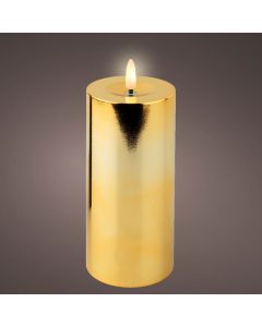 Decorative candle with battery, LED, warm light, D7 x H17.5 cm, AA battery, indoor use