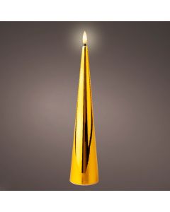 Decorative candle with battery, LED, warm light, D5 x H27.5 cm, AA battery, indoor use