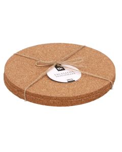 Heat protector, natural fiber, 3 pieces, 19.5 cm