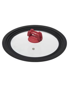 Lid for pot, tempered glass, transparent, Dia. 31.5 x H. 6.7 cm