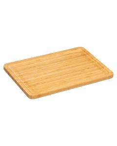Serving plate, bamboo, natural, 28 x 20 x  H. 1.6 cm