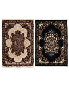 Persian carpet, acrylic/cotton/polyester, black, 200x300 cm