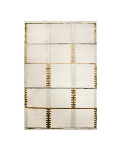 La Carda carpet, cotton/polyester, gold/cream, 160x230 cm