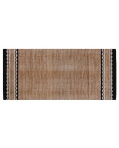 Rrugicë, 80% jute & 20% pambuk, natryale/e zezë, 55x120 cm