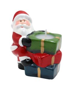 Candle holder, Christmas motifs, Santa, 7x4.5x9.5 cm