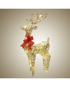 Drere dekorues me ndricim, Gold, ndricim I ngrohte, 70 cm