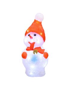 Njeri prej debore me ndricim, Akrilik, ngjyre e bardhe, ndricim I ftohte, 35 cm