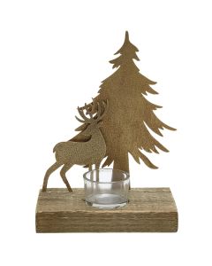 Mbajtese qiriri me motive Christmas, metalike, L8.5xW18xH20.5 cm
