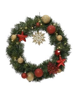 Kurore dekoruese me sfera plastike, PE, jeshile, dia50-H8cm