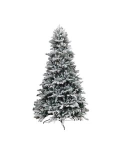 Peme dekoruese per festat e fundvitit, PE & PVC Norway spurce, ngjyre jeshile me debore, 180 cm, 897 dege