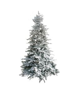 New Year's tree Freiburg pine, PE & PVC, green with snow, 240 cm, 1388 branches