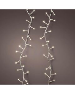 Decorative lighting string, LED, 450L, 22.5m, static, warm color, transparent color cable, 3 m network connection cable, supports 3 connections, IP44