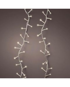 Decorative lighting string, LED, 450L, 22.5m, 8 functions, warm color, transparent color cable, 3 m network connection cable, supports 3 connections, IP44