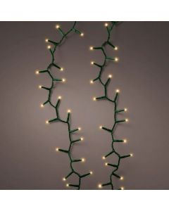 Decorative lighting string, LED, 450L, 22.5m, all flash, warm color, black cable, 3 m mains connection cable, supports 3 connections, IP44