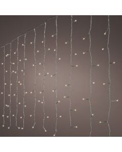 Ndricues perde, LED, 200L, 2x1m, all flash, ngjyre e ngrohte, 3000 K, kabell ngjyre transparente, 3 m kabell lidhes me rrjetin, suporton 3 lidhje, IP44