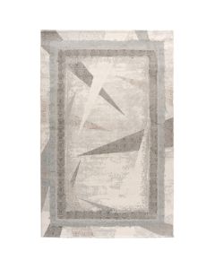 Carpet Elit, shinny polyester, cream/light blue, 200x300 cm