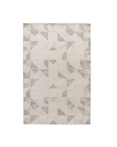 Tapet Elit Plus, poliestër, krem/gri e hapur, 133x190 cm