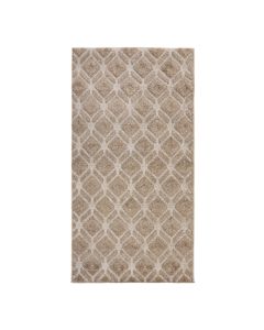 Lemans rug, polypropylene/frieze, dark beige, 80x150 cm
