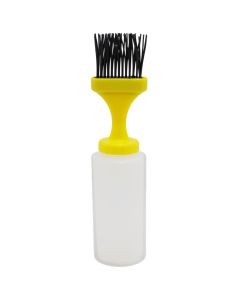 Baking brush, silicon, yellow, 32 cm