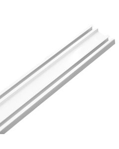 Shina 2-she pa tendë, alumin, e bardhë, 3.5 m