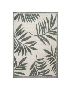 Tapet Elora, polipropilen, e bardhë/jeshile, 160x230 cm