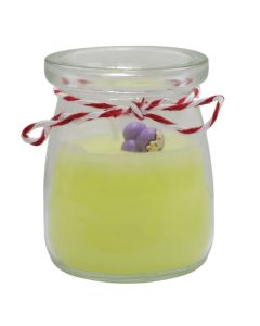 Christmas scented candle, transparent color, 5x7 cm