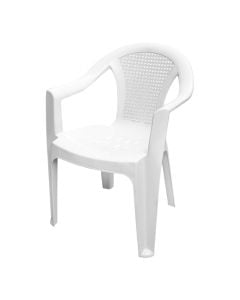 Armchair, Tuvana, white color, 55x55xH76 cm