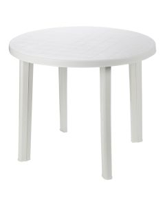 Plastic table for outdoor use, Tondo, 90x90xH72 cm, white color