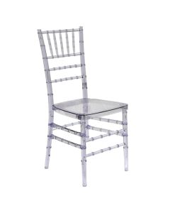 Wedding chair, transparent color, 38.7x45.5xH88 cm