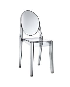 Event chair without arms, transparent color, 49x34xH90.5 cm