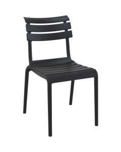 Outdoor chair, PP, anthracite, 42.5x55.5xH82 cm