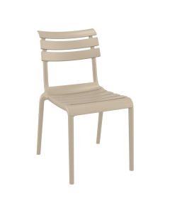 Outdoor chair, PP, cappuccino, 42.5x55.5xH82 cm