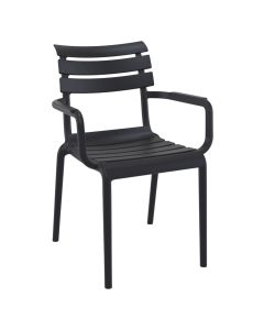 Outdoor armchair, PP, anthracite, 42.5x55.5xH82 cm