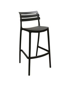 High chair, PP, anthracite, 37x49.5xH100 cm, seat H75 cm