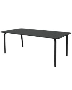 Tavoline metalike per ambient te jashtem, ngjyre anthracit, 85x180xH74 cm