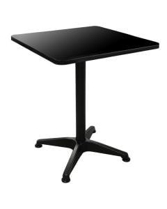 Outdoor table, metal, black, 60x60xH74 cm