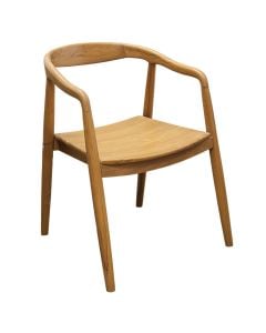 Karrige me krahe per ambient te jshtem, dru tropikal Teak, 56x53xH76 cm