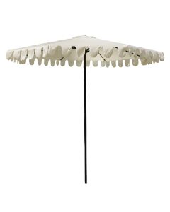 Outdoor umbrella with jack, metal, light beige color, D2.7 m