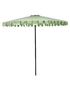 Outdoor umbrella with jack, metal, light green color, D2.7 m